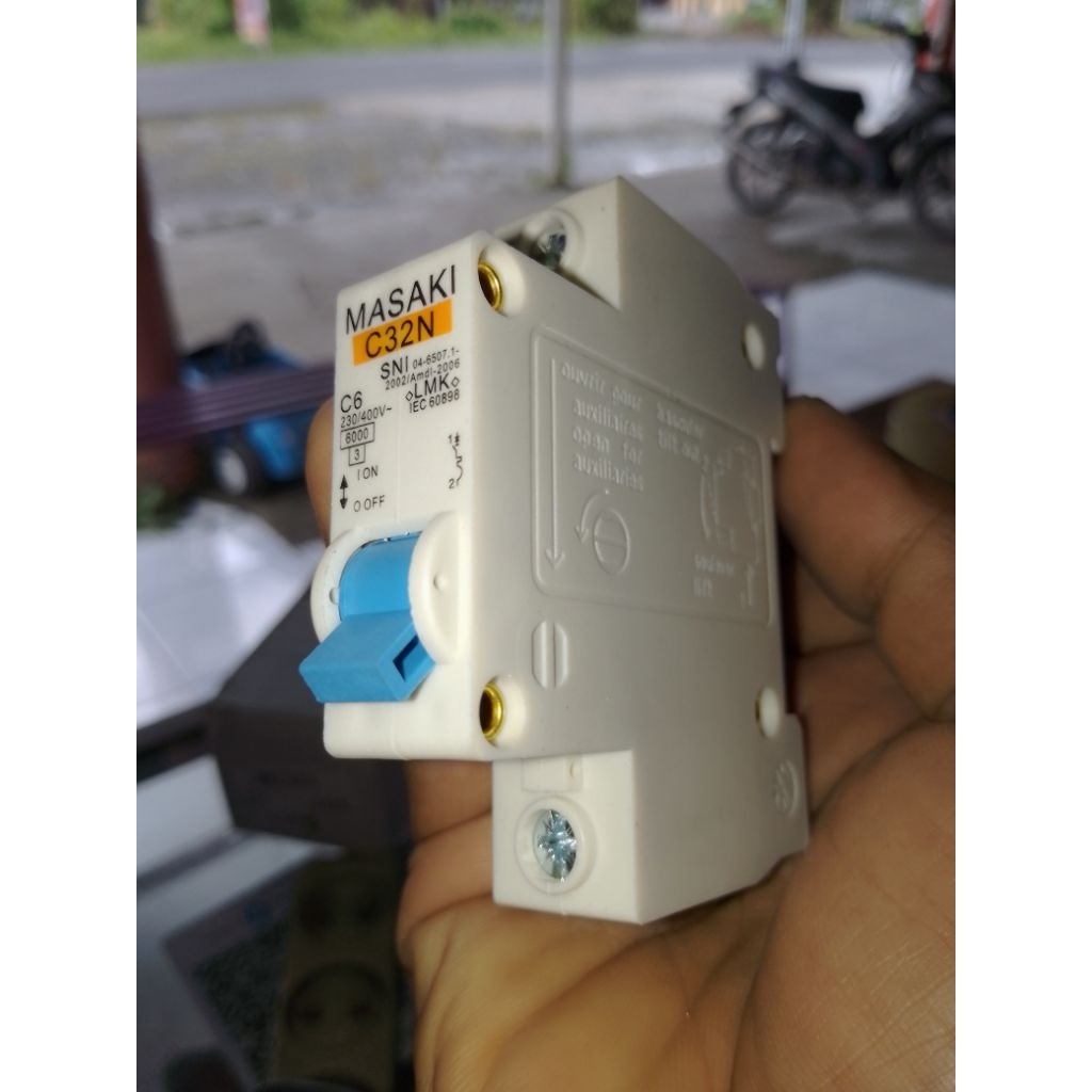 MCB MASAKI C6 UNTUK LISTRIK MASAKI 6 AMPER