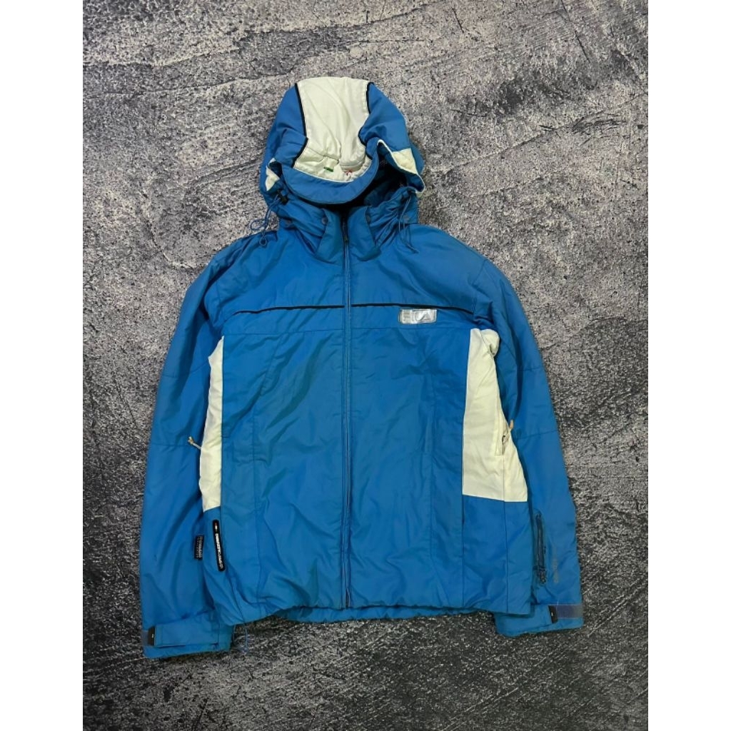 jaket outdoor gelembung bulang snowboard Fila gorpcore