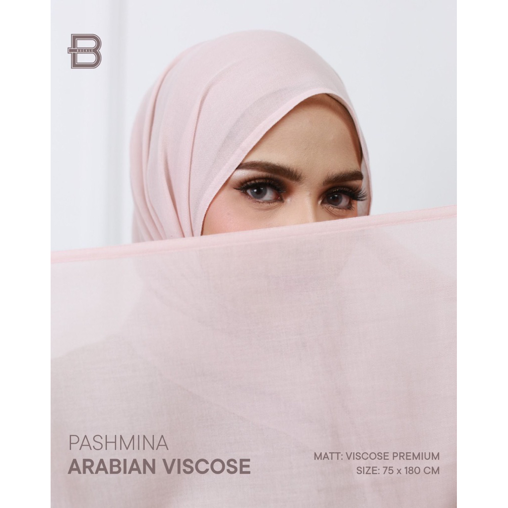 Pashmina Viscose Arabian Voal Shawl Buckle Scarves (Pashmina Bahan Arabian Voal)