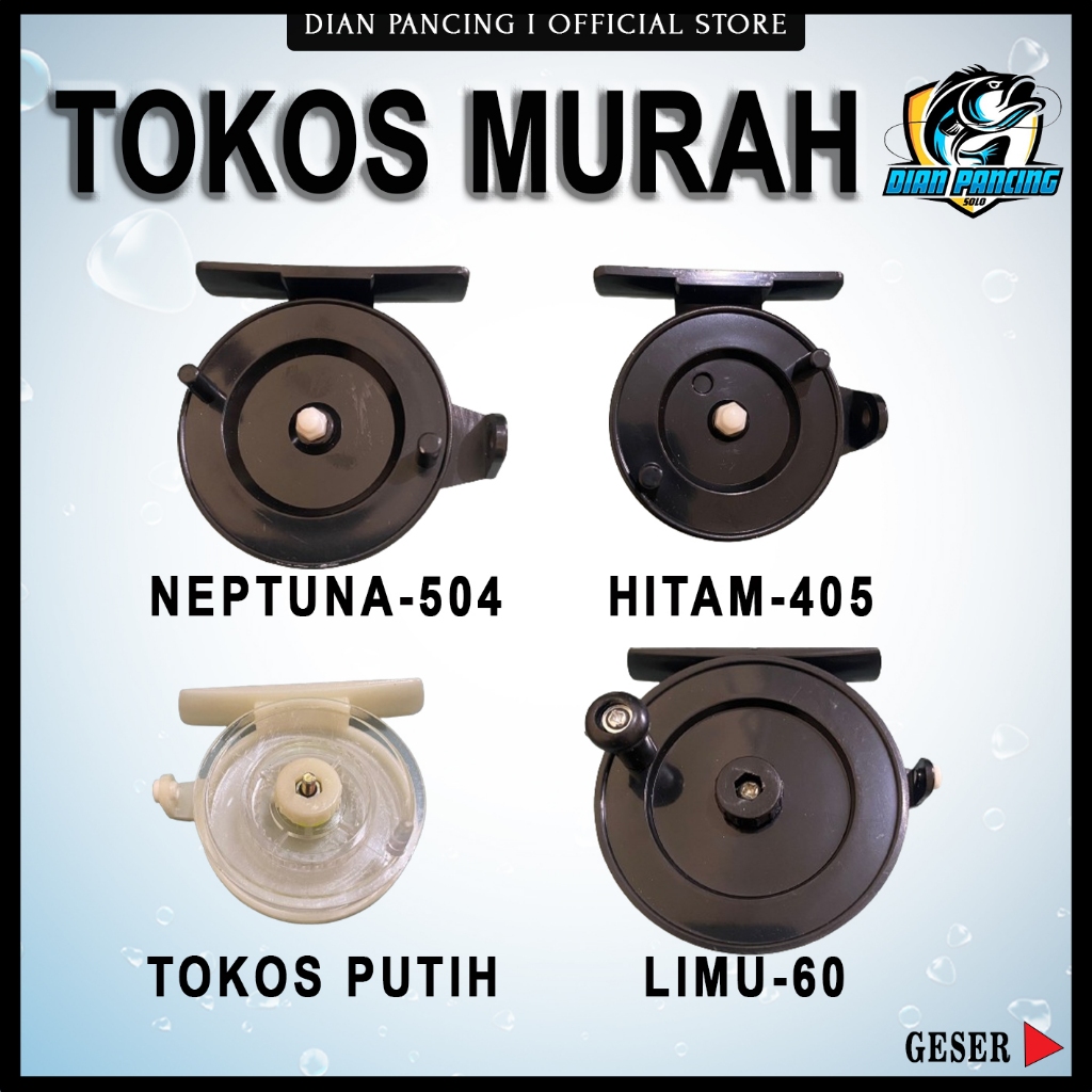 Hemat Isi 10 Pcs Tokos Murah Plastik Reel Tegek Reel Pancing Katrol