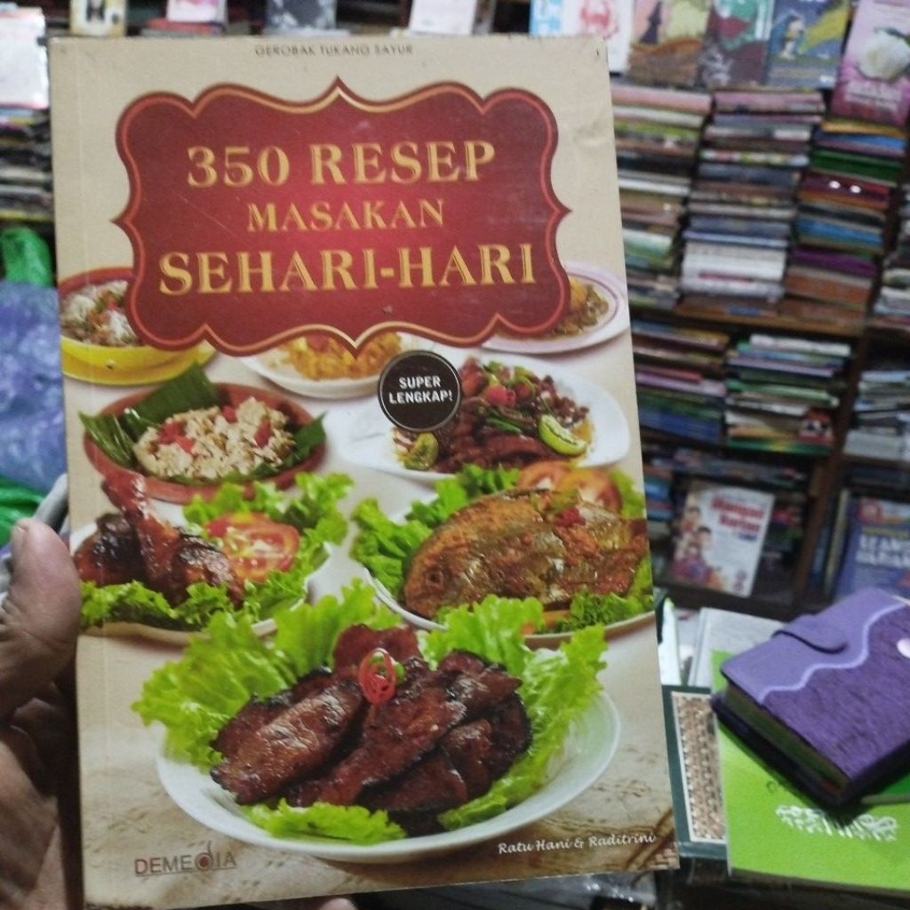 350 Resep Masakan Sehari-Hari Ratu Hani & Raditrini /Demedia ORIGINAL