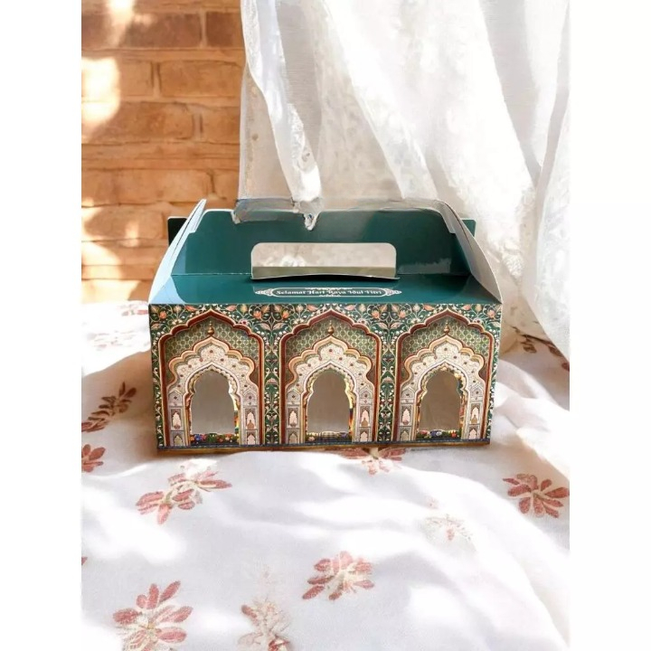 10 Pcs Box Hampers Lebaran Idul Fitri Muat 2 Toples 350gr