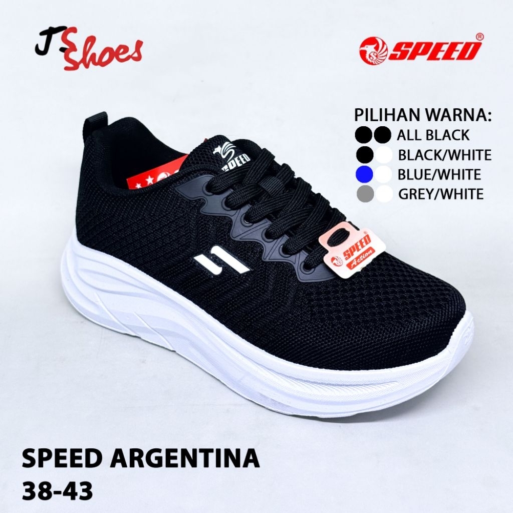 SPEED ARGENTINA - SEPATU SEKOLAH SEPATU SNEAKERS COWOK DEWASA MERK SPEED ORIGINAL