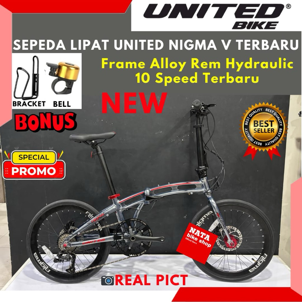 Sepeda Lipat 20 Inch UNITED Nigma V