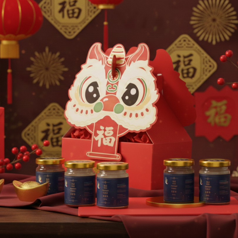 Bird Nest Plus – Lucky Set Bird Nest Drink+ | Hampers CNY 2026 Chinese New Year Premium (8 Jar 100ml