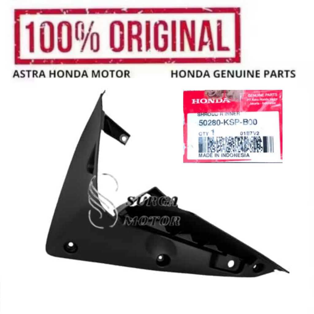 Cover Body Depan Bawah Kanan Motor Honda Mega Pro 2010 2011 2012 2013 2014 50280KSPB00 50280-KSP-B00