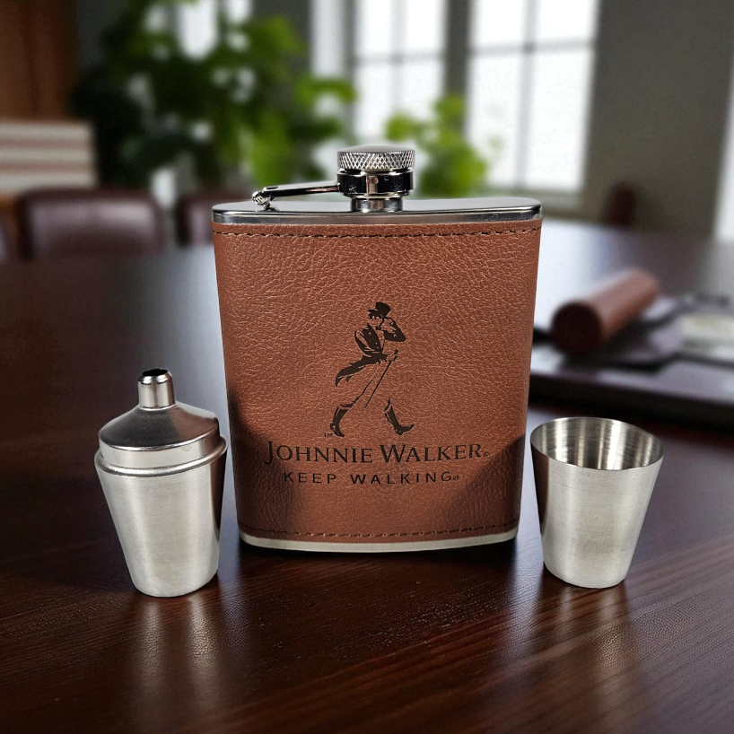 Luar Ruangan Stainless Steel Hip Flask Hitam Wiski Anggur Pot Alkohol Peminum Saku Botol Labu Peminu
