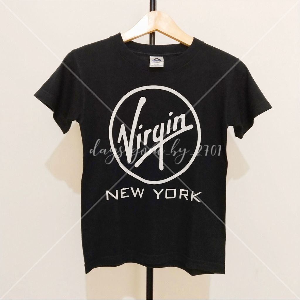 T-Shirt Hitam "Virgin  Records New York". 100% original