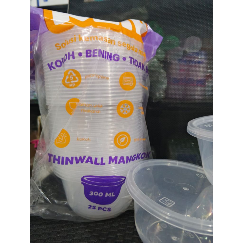 Klir Thinwall mangkok 300ml