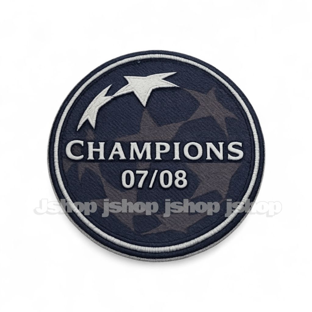 PATCH CHAMPIONS 2007 2008 MU BADGE CHAMPIONS WINNER UCL 2007 2008