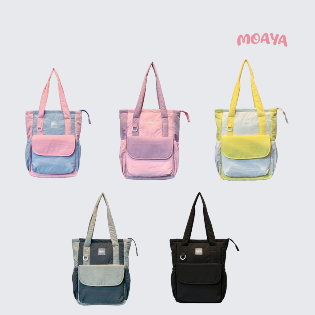 MOAYA TOTEBAG BACKPACK (TOTEPACK) | Tas 2in1 Totebag atau Backpack Korean Style Waterproof