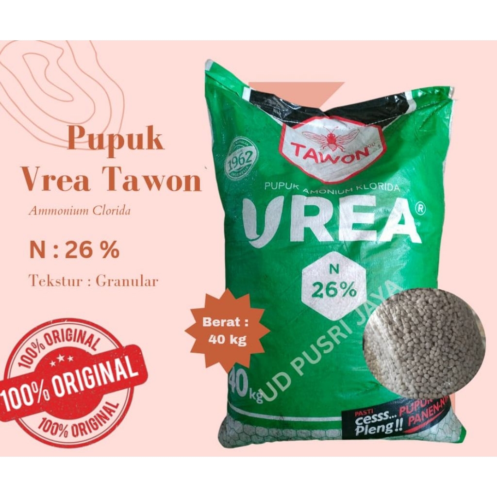 Pupuk Urea | Vrea Tawon Granul Kemasan 40Kg