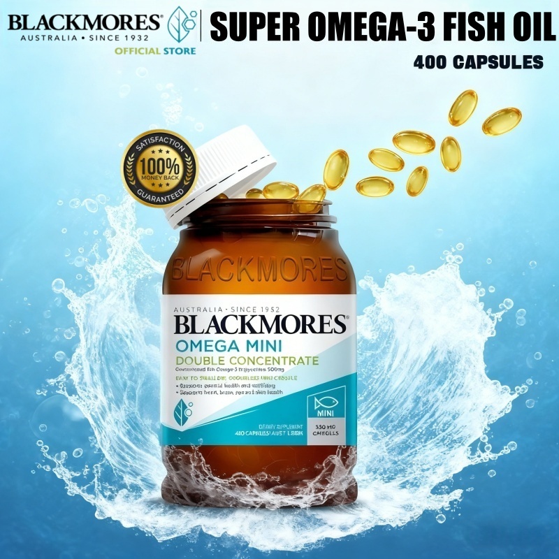 Blackmores Omega 3 Fish Oil 1000mg 400 Caps Australia