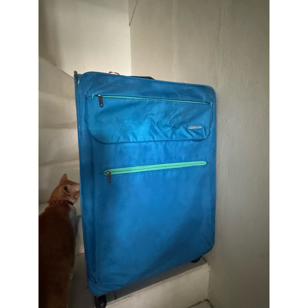 preloved koper american tourister size 29 blue 25 (purple)