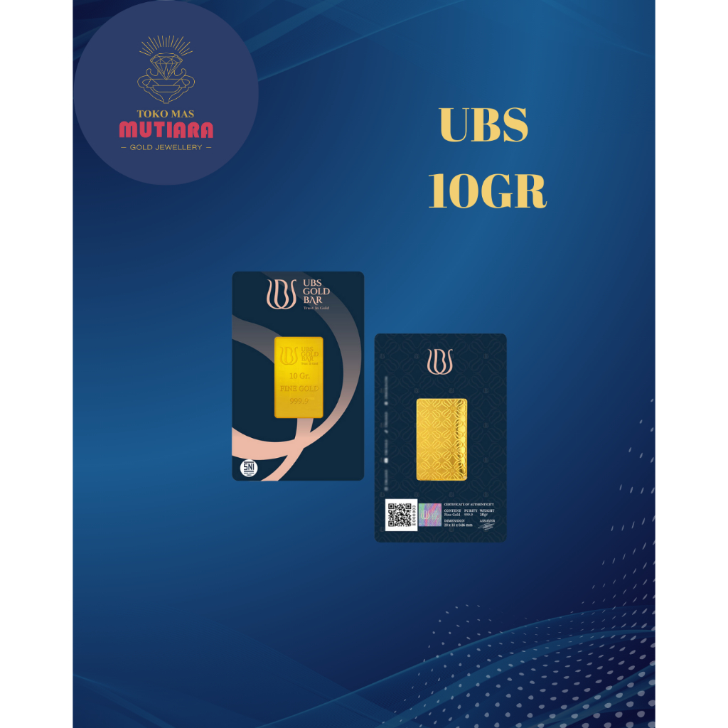 [MUTIARA] LM UBS 10 gram | Emas Logam Mulia 99.99% 24K NEW