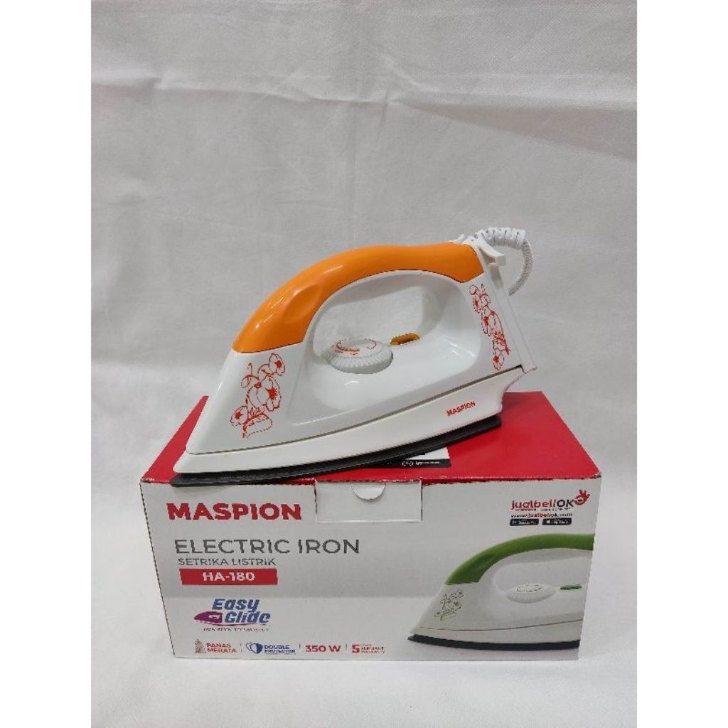 Maspion Setrika Listrik HA -180 Setrika Maspion Gosokan HA-180