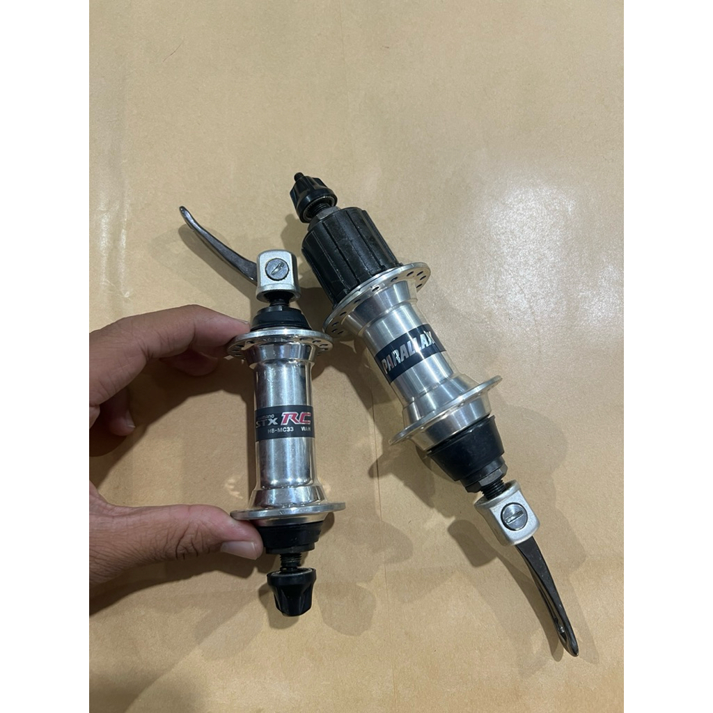 HUB FREEHUB 32 HOLE SILVER VINTAGE SHIMANO PARALLAX STX RC MC33 NOS  HUB FREEHUB  32 HOLE  SILVER