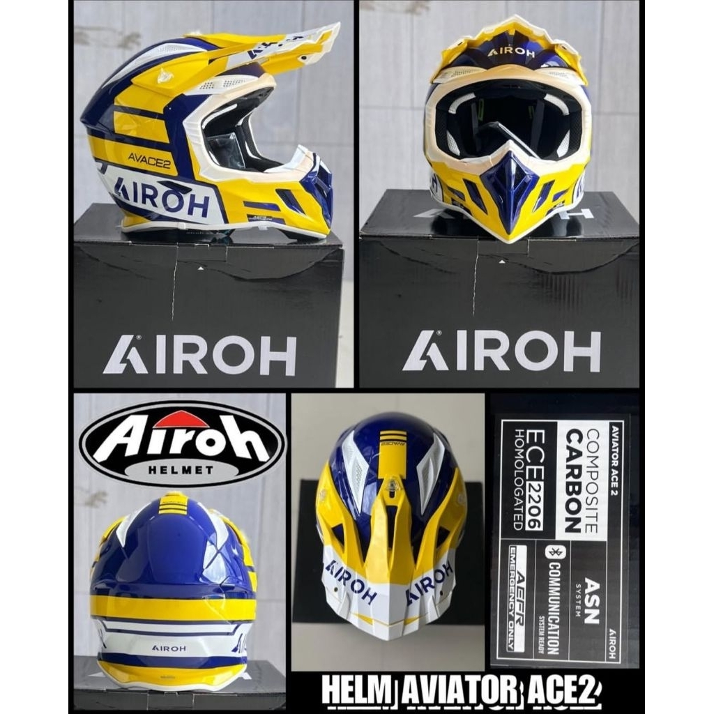 HELM AIROH AVIATOR ACE 2 ORIGINAL MOTOCROSS