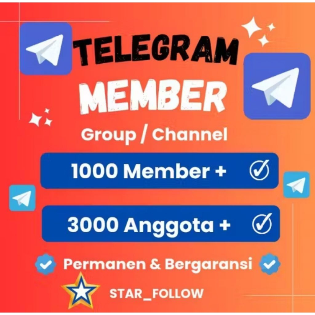 [ Bergaransi ] Tambah Member Group / Channel Telegram | Anggota Channel