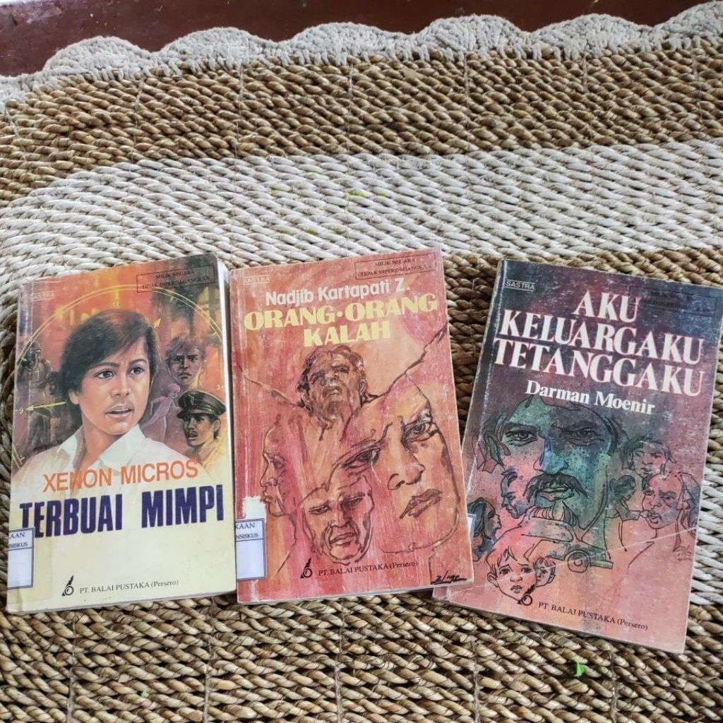 Novel Sastra Balai Pustaka Original | Karya Penulis Indonesia | Preloved | Banyak Judul