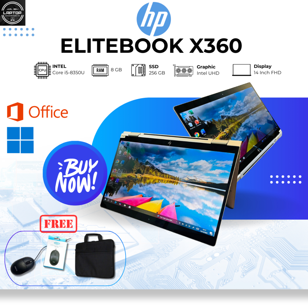 LAPTOP BUILD UP MURAH HP ELITEBOOK X360 1030 G4