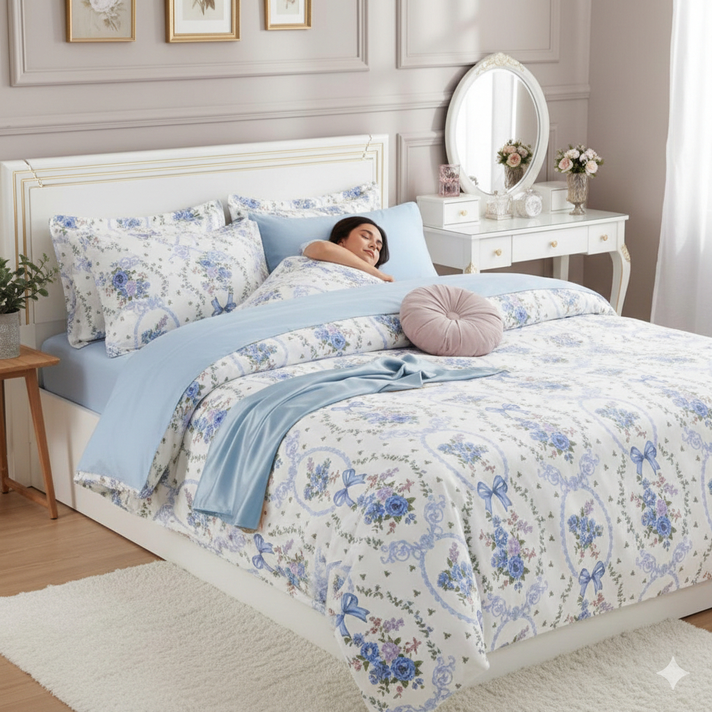 Bedcover Sprei Katun Halus STAR Premium Homemade Motif Collection 2 Ukuran Double 140x200 160x200 18