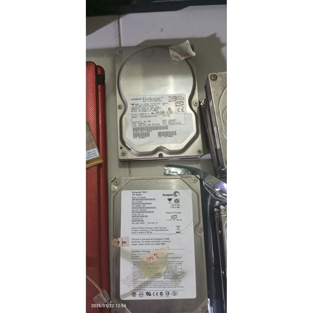 HDD ide paketan 120gb dan 80gb