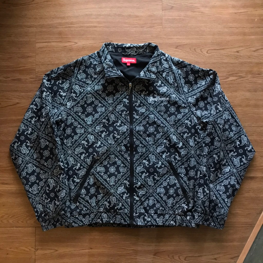SUPREME BANDANA TRACK JACKET SS18