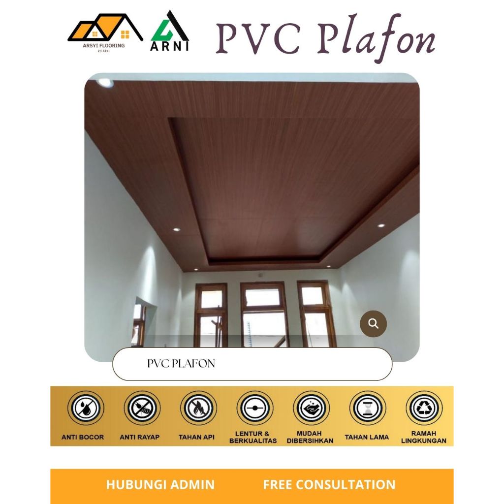 PLAFON PVC|atap rumah/plafon ANTI RAYAP DAN JAMUR