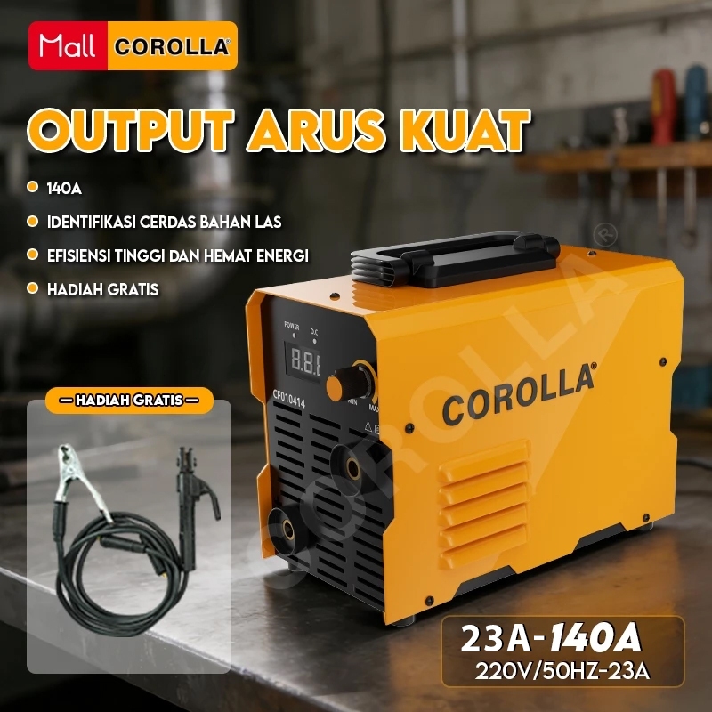 Mesin Las Mini Corolla MMA 140A Inverter Listrik Trafo Las Welding