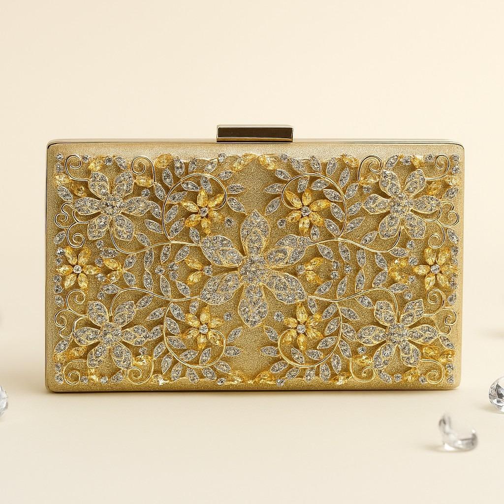 Waiwai Tas Pesta Wanita Diamond Mewah 22042 Clutch