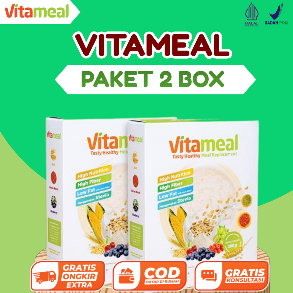[ ASLI ] Vitameal Mengatasi Diabetes Kolesterol Asam Lambung -  Aman Diskon VITAMEL GERD