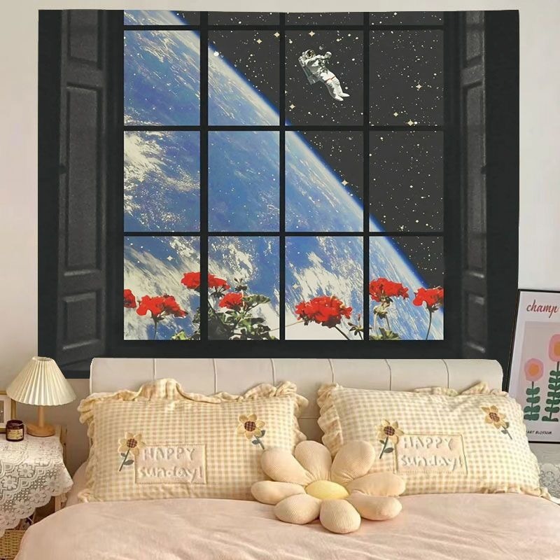 Wallpaper untuk kamar tidur, pemandangan, penutup dinding dekoratif, kanvas, dan asrama/kamar sewa.