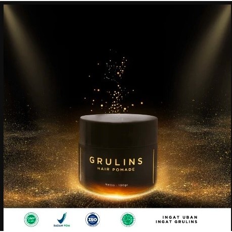 Aqeela Beauty Menghitamkan Grulins Pomade Penghitam Rambut Dan Grulins Hair Oil waterbased Stick Tah