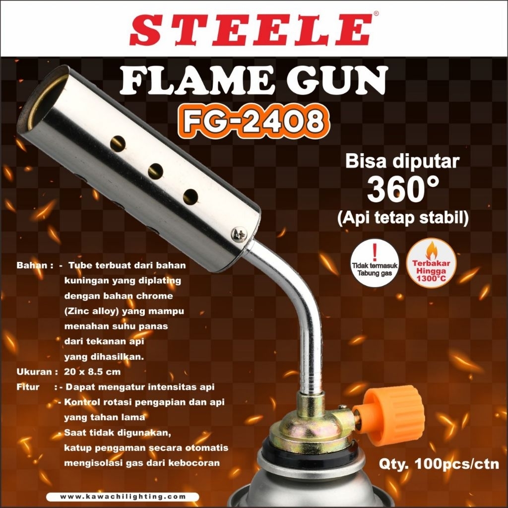 FLAME GUN F6 2408 STEELE