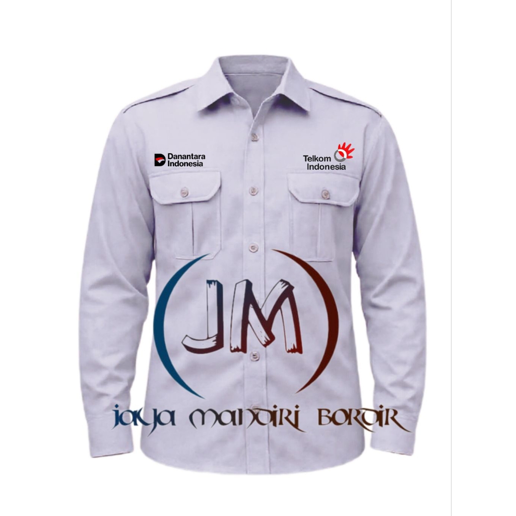 [BORDIR] KEMEJA DANANTARA BORDIR || KEMEJA TELKOM INDONESIA BORDIR || KEMEJA DANANTARA TELKOM INDONE