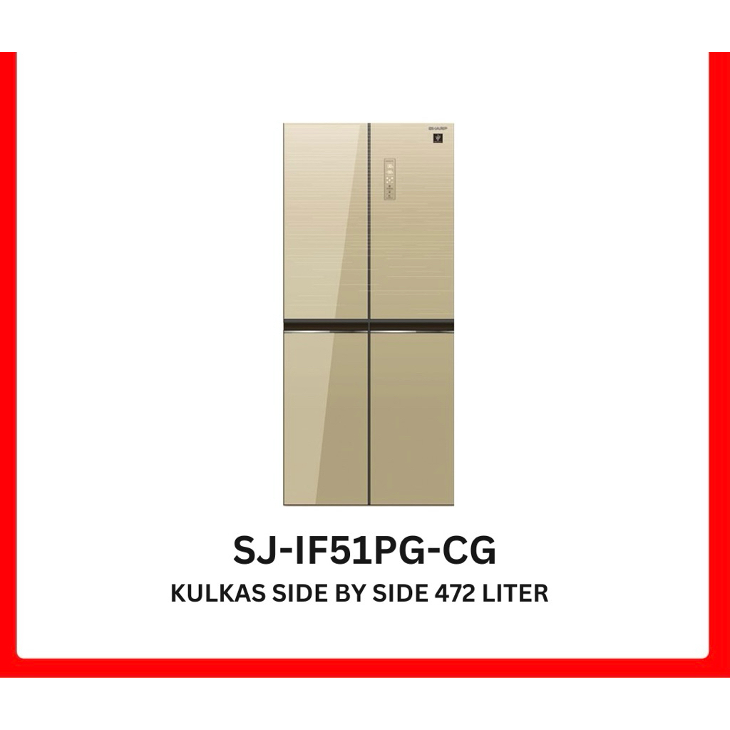 KULKAS SHARP SIDE BY SIDE SJ-IF51PG.CG