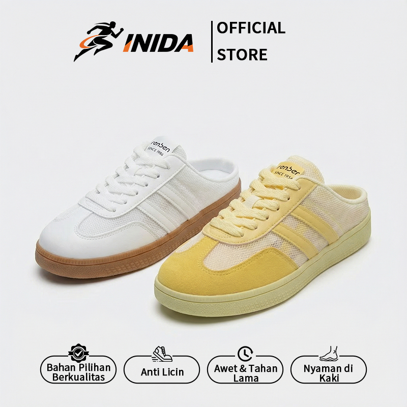 Korean StyleSepatu Slip On Wanita Simple Dan Ringan