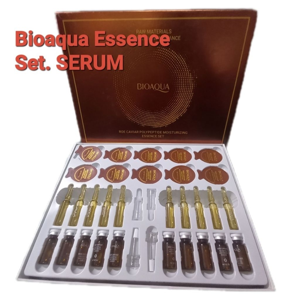 BIOAQUA ROE CAVIAR POLYPEPTIDE ESSENCE SET. SERUM