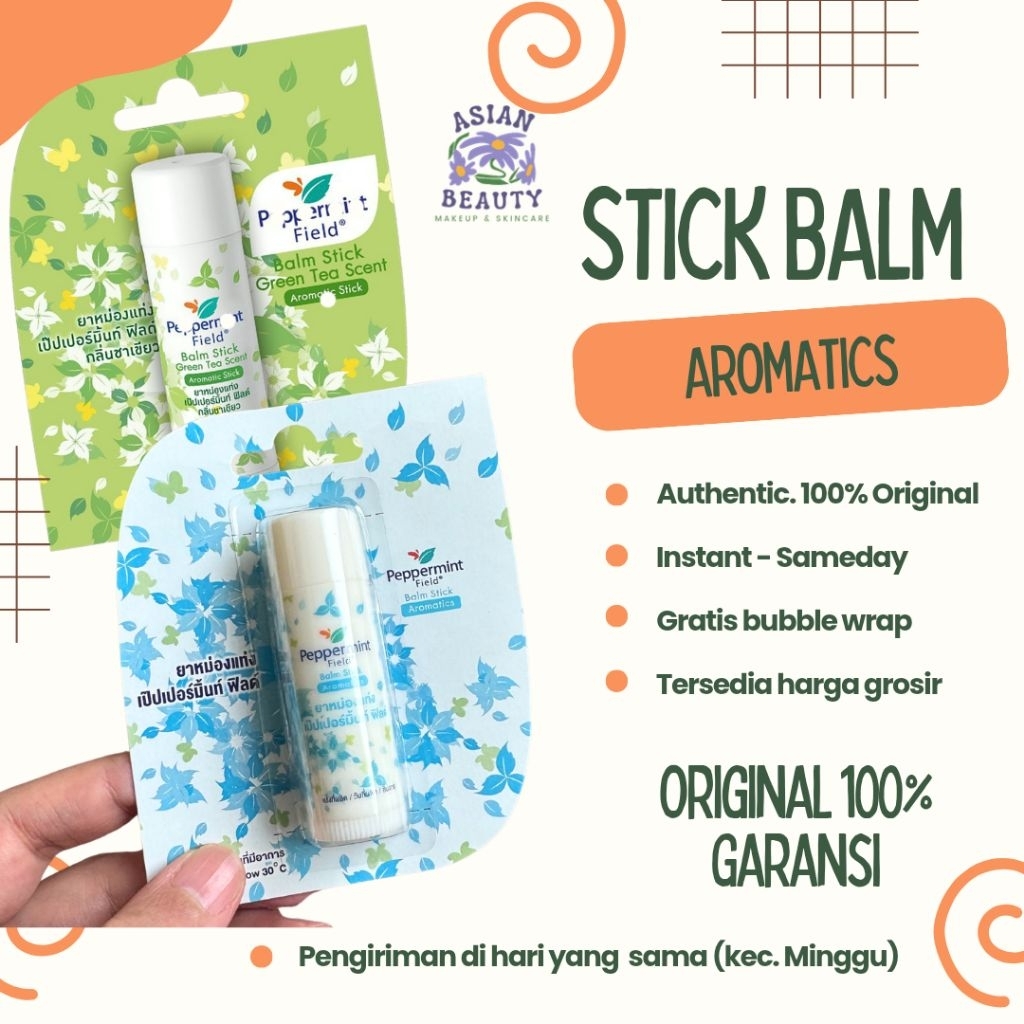 [100% ORI] balm Thai Aromatics field inhaler balsem stick balm balsem aromatherapy menthol eucalyptu