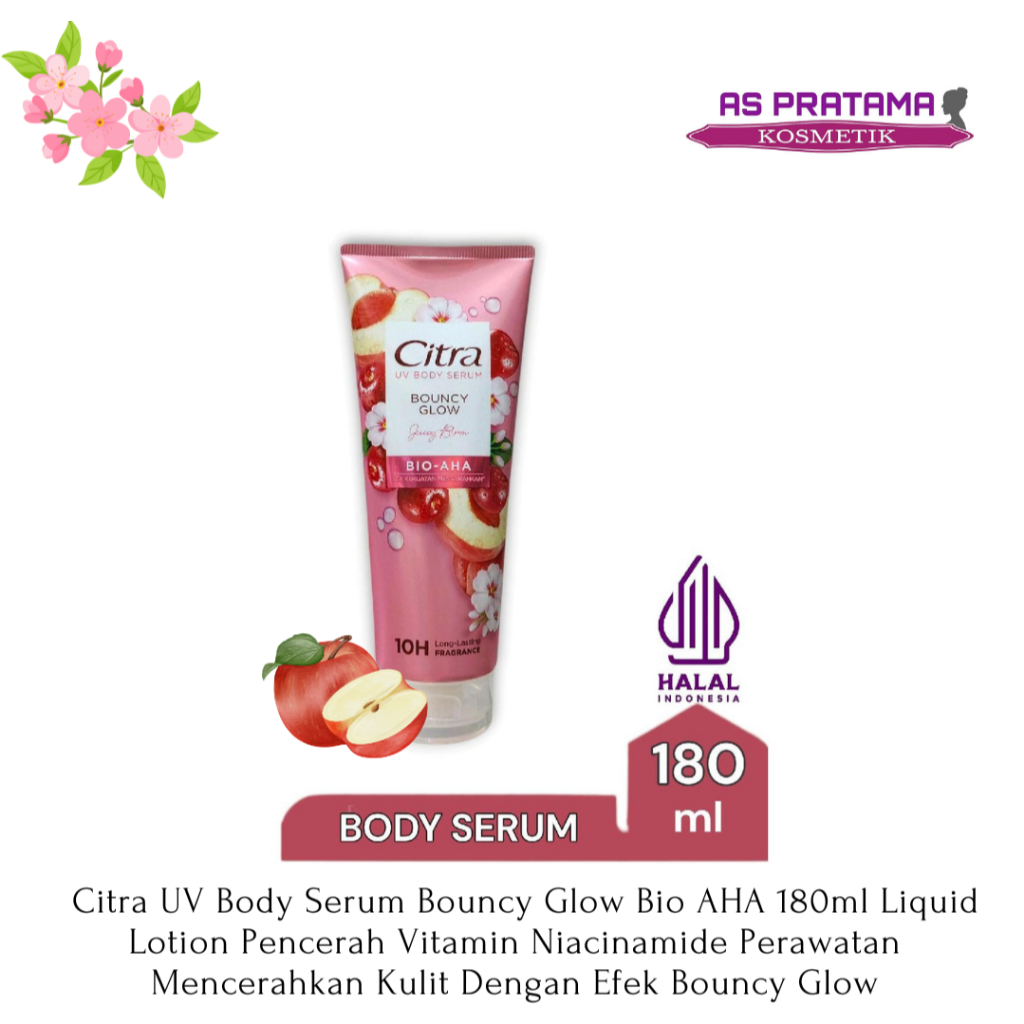 As Pratama Citra UV Body Serum Bouncy Glow 180ml Bio-AHA