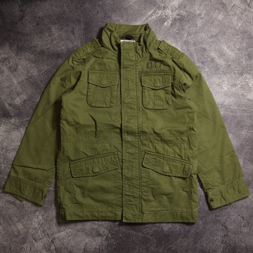 JAKET GAP PARKA ARMY KIDS AN97 SIZE ANAK 140 JACKET