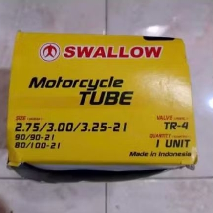 BAN DALAM SEPEDA MOTOR SWALLOW UKURAN 275 / 300 / 325 21 ORIGINAL KLX & Crf Depan