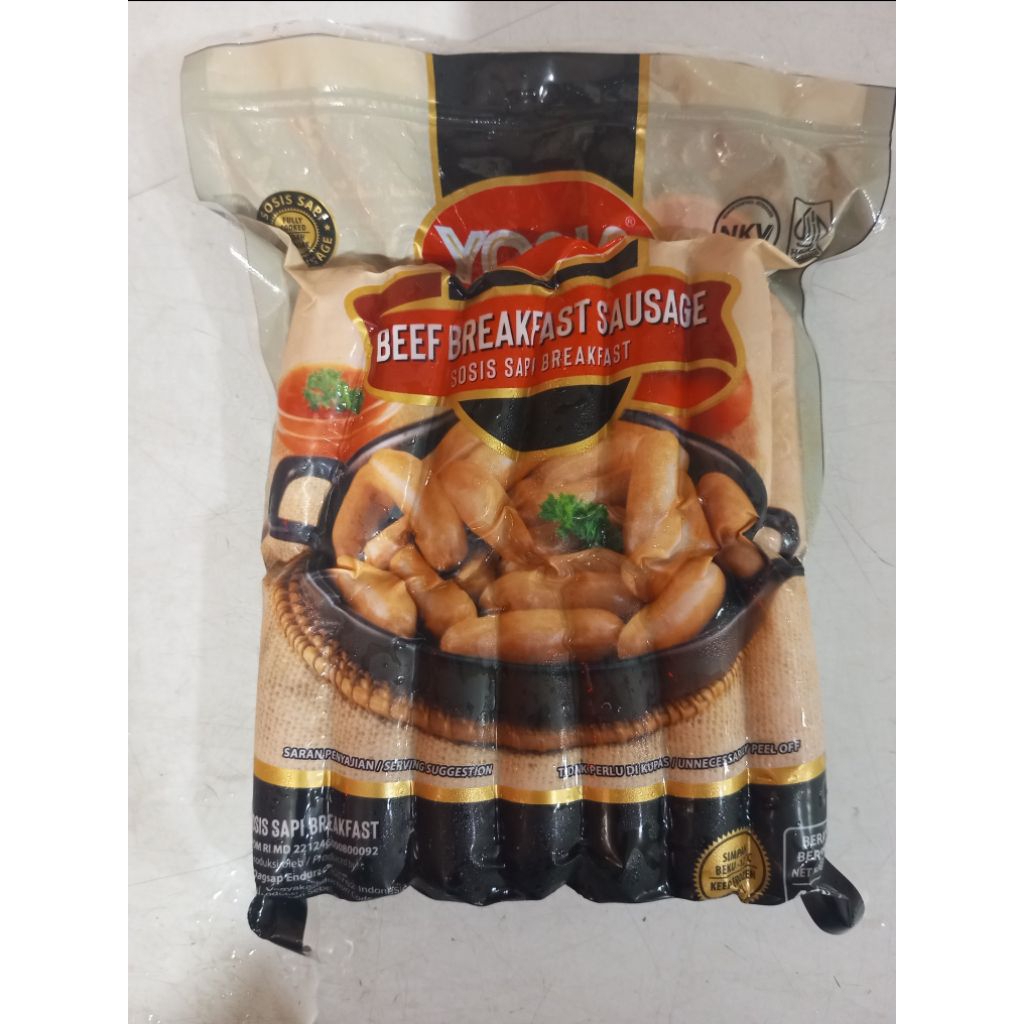 Yona sosis Beef Breakfast Sausage/ Yona sosis sapi Breakfast 450gr