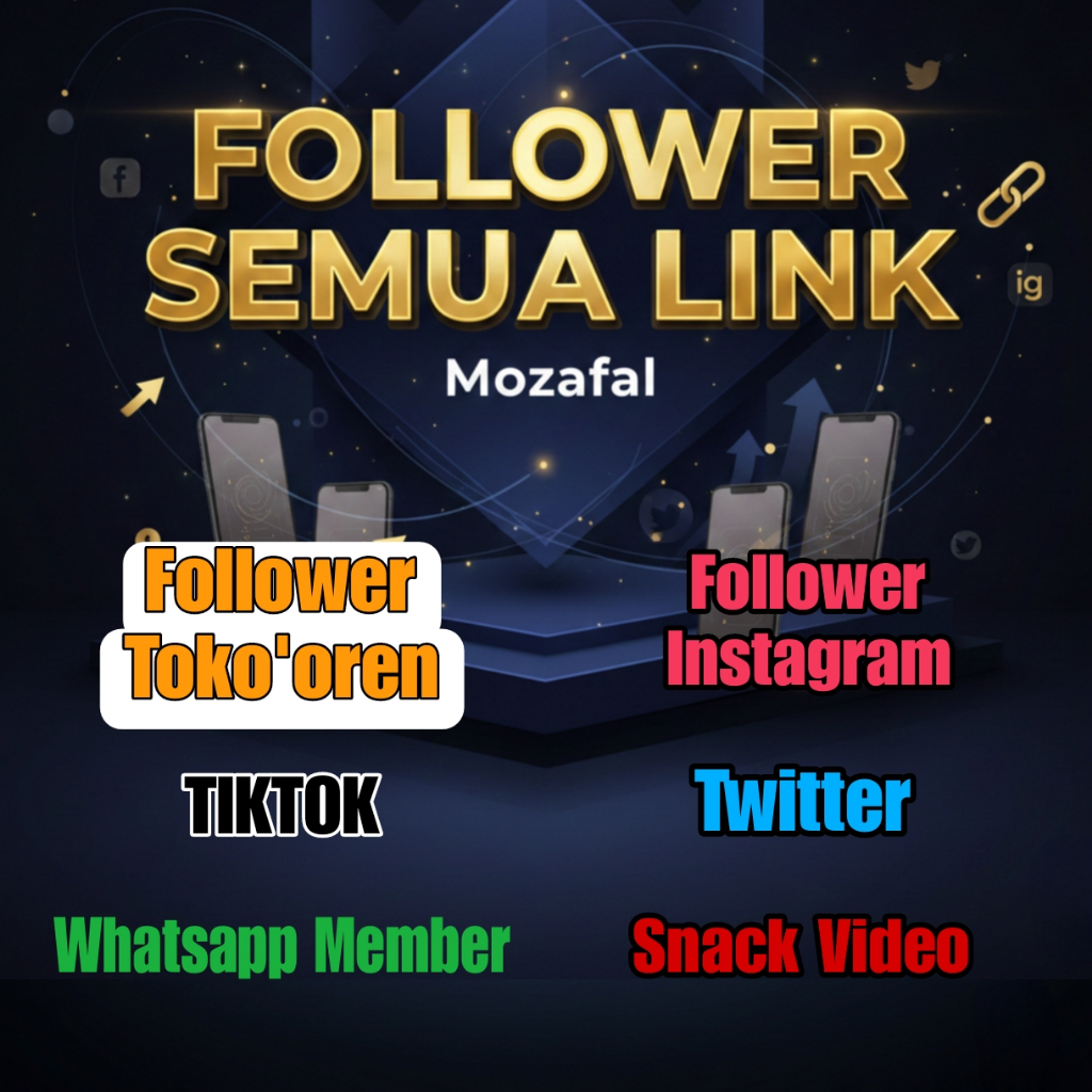 Jasa Followers Semua Link | Inst@gram TikTok YouTube | Aman No Password