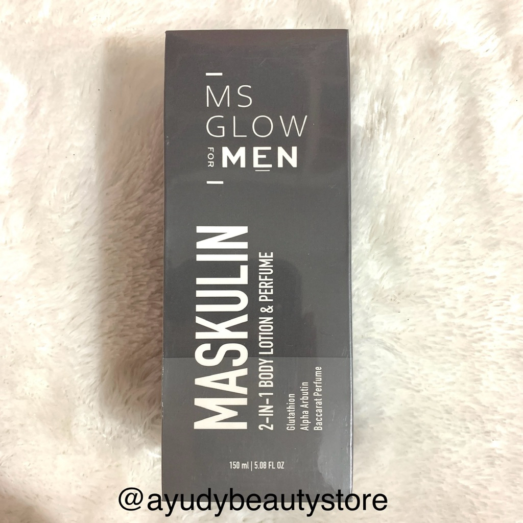 MS GLOW For Men Maskulin 2in1 Body Lotion & Parfume 150ml | Lotion Pria Wangi Tahan Lama