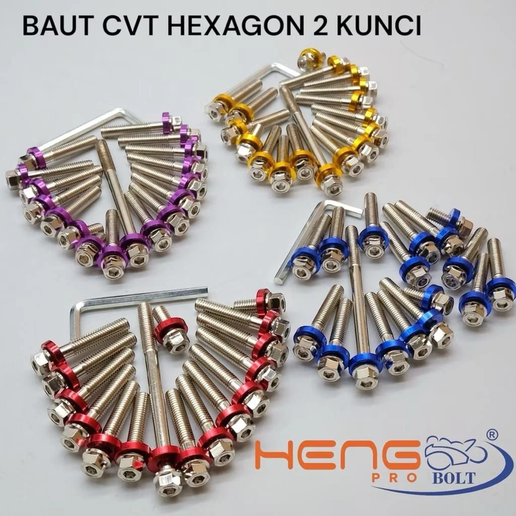 BAUT CVT PROBOLT DENGAN 2 KUNCI HENG BAK CVT BEAT UNTUK VARIO 110 SCOOPY VARIO 125 VARIO 150