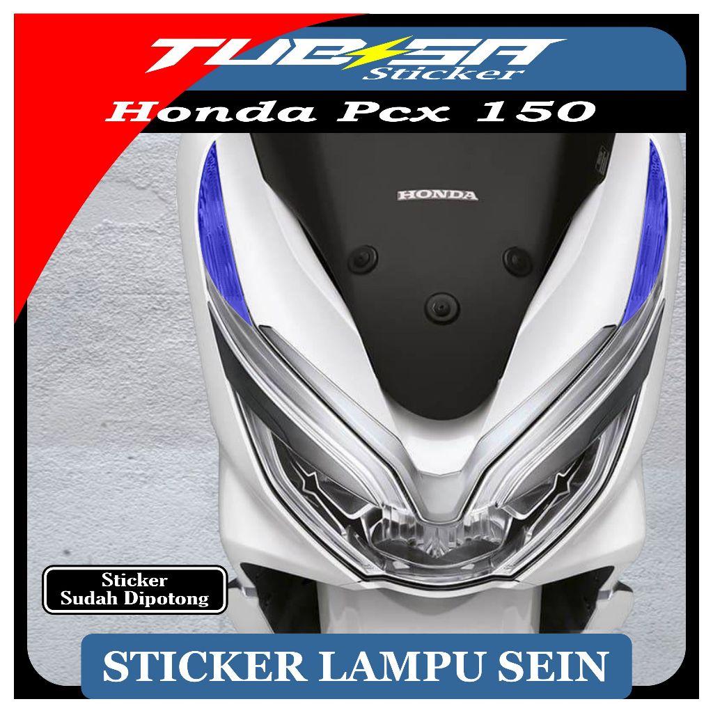 Stiker Lampu Sein Depan PCX 150 | Stiker Lampu Sein PCX 150 Lokal |  Stiker Pelindung Lampu Sein Dep