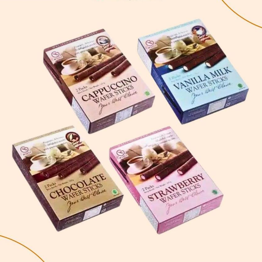 TBMO Biskitop KUGI Wafer Roll Stik 100gr - Biskuit Renyah Gurih Lezat Nikmat untuk Segala Acara & Le