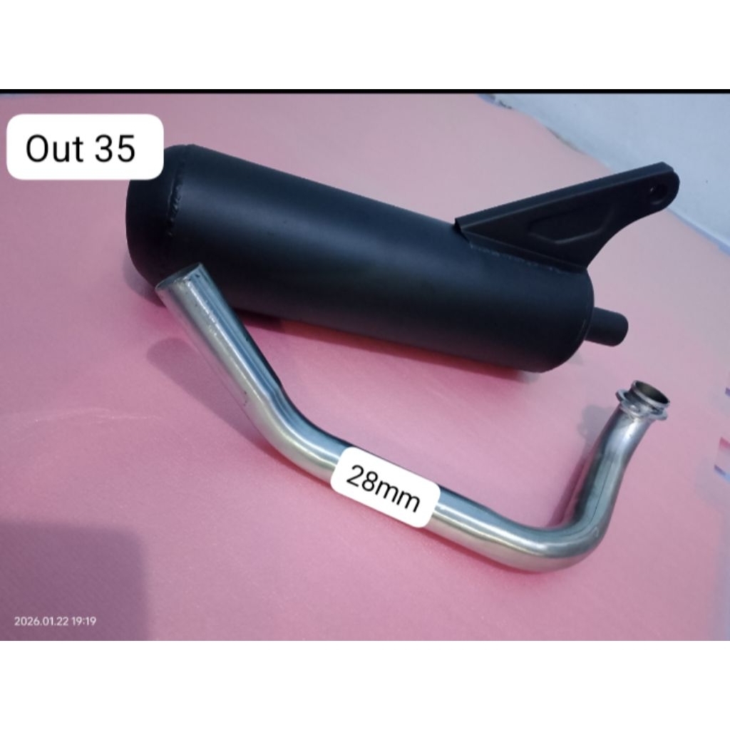 KNALPOT BOBOKAN REGULASI MP7 PIPA OUT 35 PNP HONDA BEAT KARBU/BEAT ESP/BEAT FI